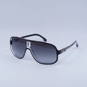 Carrera 1058/S OIT9O 9O Sunglasses Black/Red Aviator Frame, Grey Lenses
